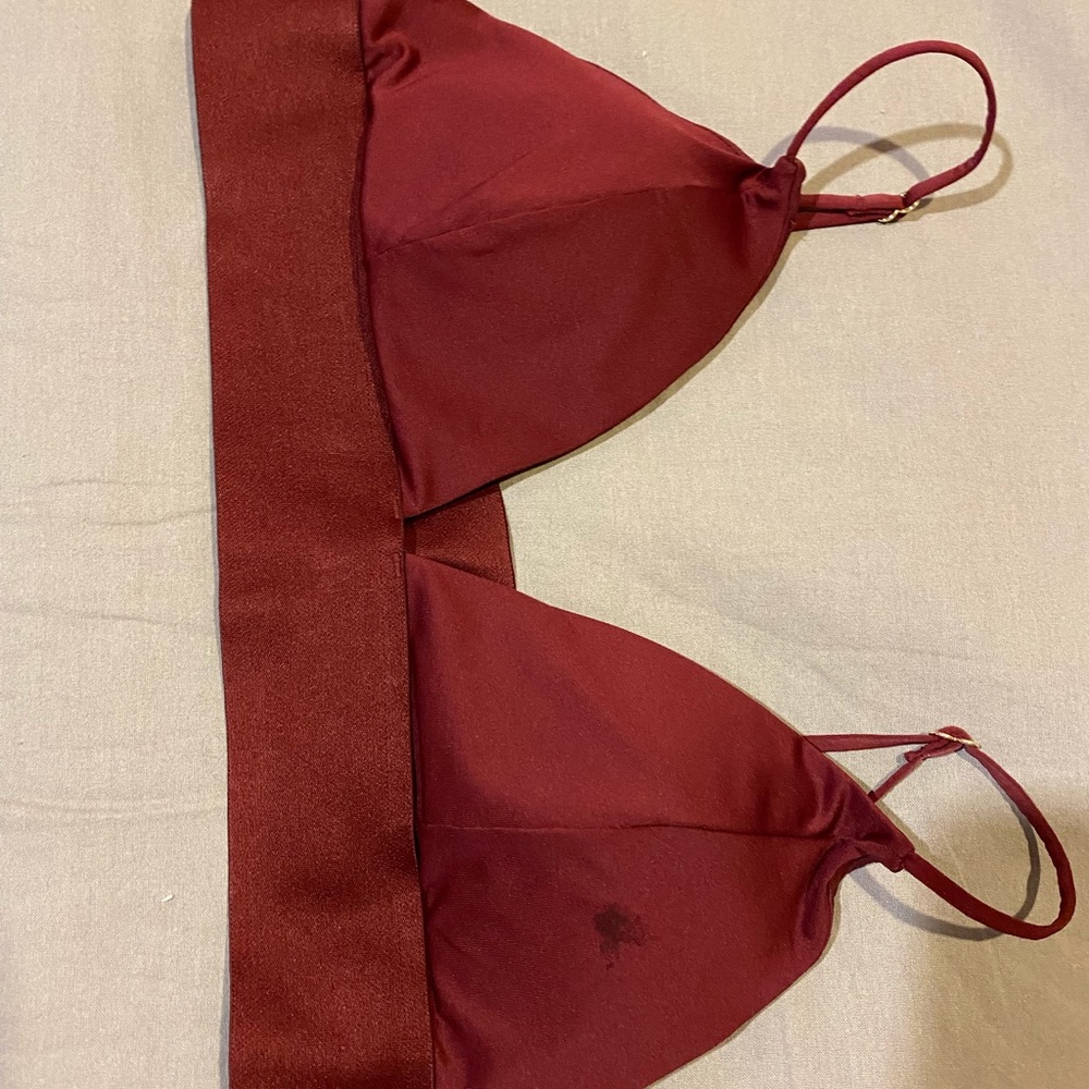 Maroon bralette